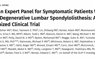 Neurosurgery 11/6/25: Use of Expert Panel for Symptomatic Patients with Grade I Degenerative Lumbar Spondylolisthesis: A Randomized Clinical Trial