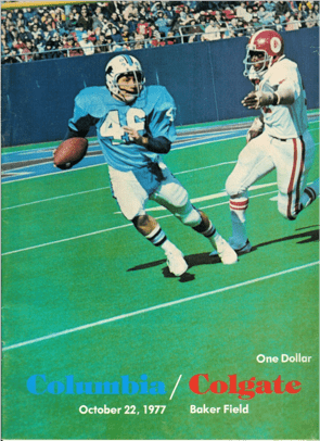 Paul McCormick in blue playing for Columbia.